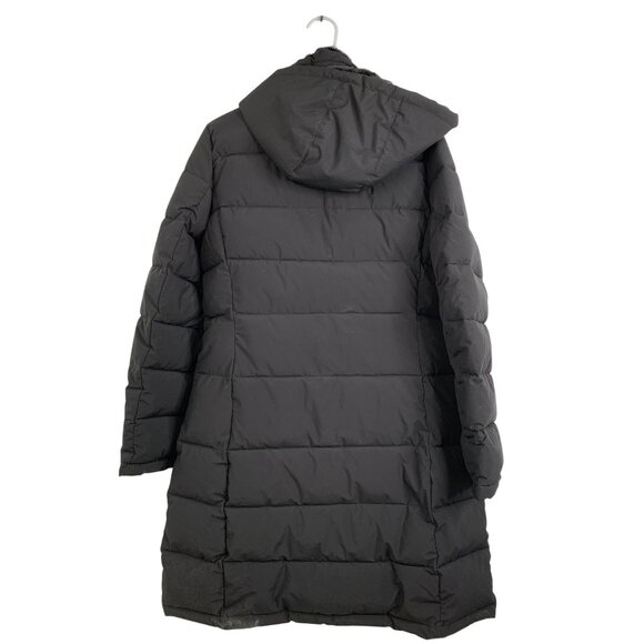 Andrew Marc Stretch Puffer Jacket M Black Removable Fur Hood RGG10697 NWT - Picture 10 of 13